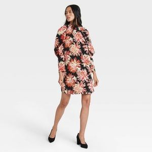 NWOT Target Who What Wear Long Sleeve Floral Dress